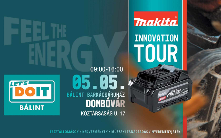 Május 5-én újból Makita roadshow lesz Dombóváron