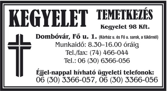 Kegyelet Temetkezés - Dombóvár