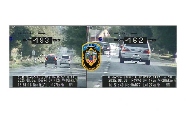 Durva gyorshajtókat mért a traffipax Dombóváron