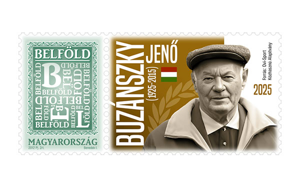 A Magyar Posta tematikus személyes bélyeget bocsátott ki Buzánszky Jenő tiszteletére