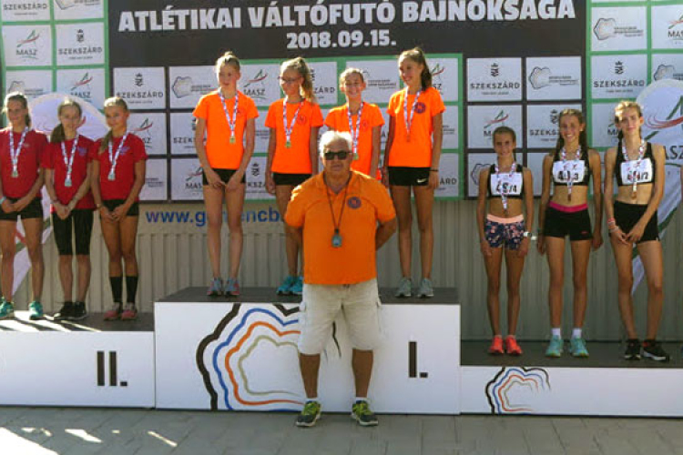 Aranyérmes lett a dombóvári újonc lány váltófutó csapat